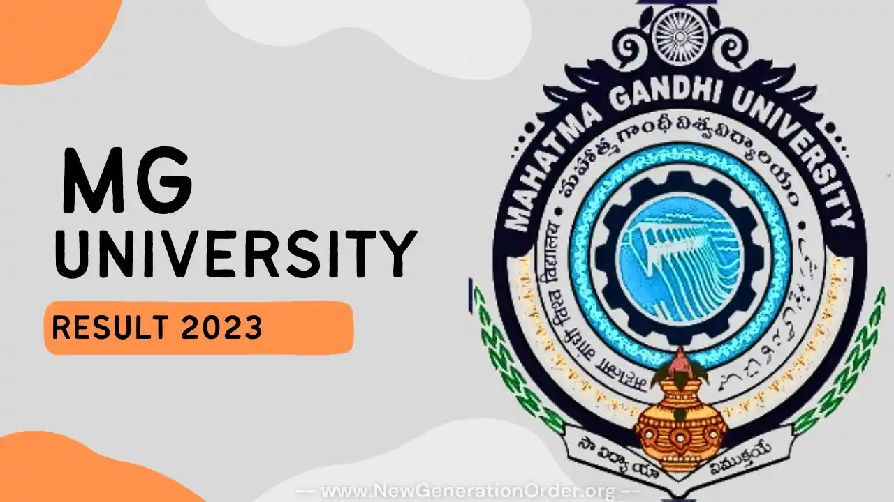MG University Result 2023
